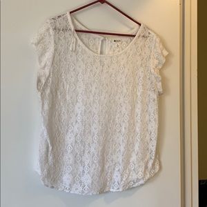 White lace blouse